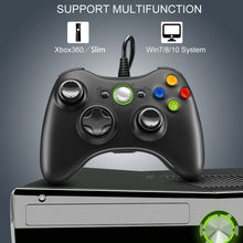 Carica l'immagine nel visualizzatore di Gallery, Xbox 360 Game Controller, USB Wired Controller Gamepad di design ergonomico migliorato per Xbox 360 PC Windows 7/8 / 10