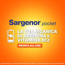 Carica l'immagine nel visualizzatore di Gallery, Sargenor Pocket, 20 Bustine, Integratore Arginina e Vitamina B12