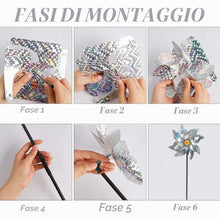 Carica l'immagine nel visualizzatore di Gallery, Repellente per Uccelli e Piccioni, 4 Pezzi per Uccelli e Uccelli, Riflettente, per Giardino, Balcone, Mulino a Vento Rif