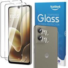 Carica l'immagine nel visualizzatore di Gallery, 2+2 Pezzi Vetro Temperato per Motorola Moto G06 / Moto G06 Power 5G Pollici Pellicola Prottetiva con Pellicola Fotocamer