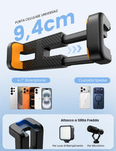 Carica l'immagine nel visualizzatore di Gallery, Lamicall Treppiede Smartphone, Mini Treppiede Portatile - [Ultraleggero]