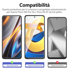 Carica l'immagine nel visualizzatore di Gallery, NEW'C Pellicola Vetro per Xiaomi Poco M4 Pro 5G, Poco X4 GT Antigraffio