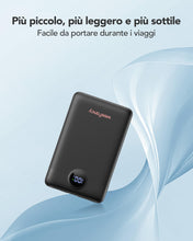 Carica l'immagine nel visualizzatore di Gallery, Power Bank 10000mAh 22,5W Caricatore Portatile Ricarica Rapida (Nero)