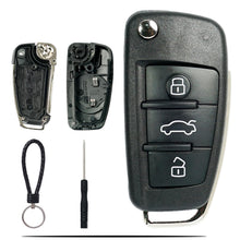 Carica l'immagine nel visualizzatore di Gallery, SUPALAND Guscio Chiave di Ricambio a 3 Tasti Per Telecomando Auto Con Lama Compatibile Con Audi A1 A2 A3 A4 A6 Q1 Q3 Q5 