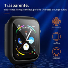 Carica l'immagine nel visualizzatore di Gallery, Mugust [3 Pezzi] Cover Con Vetro Temperato per Apple Watch SE3/SE2/SE/Serie 6/Serie 5/Serie 4 44mm, Custodia Rigida Prot