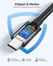 Carica l'immagine nel visualizzatore di Gallery, [Certificato Intel] Cable Matters Cavo Thunderbolt 4 40 Gbit/s, 0,8 m, Nero