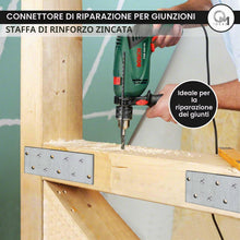 Carica l'immagine nel visualizzatore di Gallery, 10 x Piastre forate (100 x 40 x 2) Piastra di fissaggio, Connettore per legno, Lastrina di giunzione piatta, Piastra di 