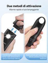 Carica l'immagine nel visualizzatore di Gallery, TECKNET Allarme Personale da Donna, Allarme Tascabile con Sirena da 130 dB e Luce di Segnalazione a LED, Autodifesa Rica