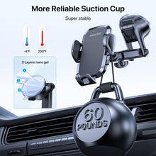Carica l'immagine nel visualizzatore di Gallery, Miracase Supporto Universale per Telefono Auto [Potente Ventosa] Porta Cellulare Doppio Gancio Metallico per Cruscotto P