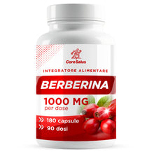 Carica l'immagine nel visualizzatore di Gallery, Berberina 1000mg Pura HCL - 180 Capsule Complex con Gymnema e Silimarina