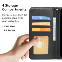 Carica l'immagine nel visualizzatore di Gallery, Cover per Honor 600 Smart 5G Custodia Protettiva in Pelle[3 Scomparti]con 1 Vetro Temperato Similpelle Cover Pieghevole 