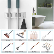 Carica l'immagine nel visualizzatore di Gallery, HOMEASY Porta Scope Parete 2 Pezzi, Acciaio Inox, Argento
