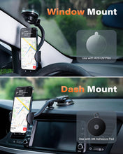 Carica l'immagine nel visualizzatore di Gallery, APPS2Car Supporto per telefono da auto per parabrezza, supporto per telefono con ventosa più forte, supporto per telefon