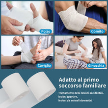 Carica l'immagine nel visualizzatore di Gallery, 2 Rotoli Benda Elastica Coesiva 20 Metri x 10CM Bende Elastiche per Bendaggio Fissaggio Mdicazione Fratture Leggere