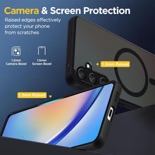 Carica l'immagine nel visualizzatore di Gallery, Magnetica Cover per Samsung Galaxy A34 5G,Compatibile con MagSafe,Traslucido Opaco Custodia Antiurto per Telefono Cellul
