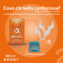 Carica l'immagine nel visualizzatore di Gallery, Dilatatore nasale Airmax | Respira meglio con Airmax | Per la congestione nasale - Versione Sport - 2x sollievo medio di