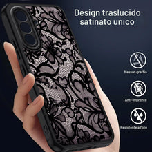 Carica l'immagine nel visualizzatore di Gallery, Tawarror Custodia per Samsung Galaxy A17 5G/4G, Motivo Fiori di Pizzo Vintage con Effetto Opaco Traslucido, Cover Protet