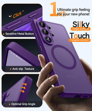 Carica l'immagine nel visualizzatore di Gallery, CANSHN Magnetica Cover per Samsung Galaxy S26 Ultra (6.9 Pollici), [Protezione Completa Della Fotocamera] Custodia Trasl
