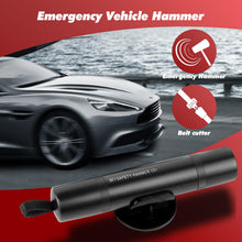 Carica l'immagine nel visualizzatore di Gallery, PUWOWYE 2 in 1 Taglia Cinture di Sicurezza e Rompivetro, Rompi Vetro Auto Emergenza con Vetro di Prova, Rompivetro Auto 