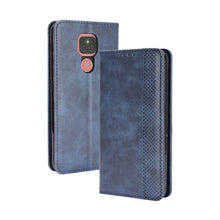 Carica l'immagine nel visualizzatore di Gallery, LEYAN Cover per Motorola Moto E7 Plus, Custodia Folio in Pelle Flip Wallet Libro Case con Portafoglio, Premium PU/TPU Ma