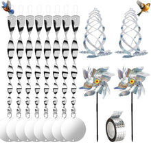 Carica l'immagine nel visualizzatore di Gallery, 13 Pezzi Repellente per Uccelli Riflettente Spirale Riflettente