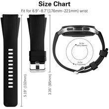 Carica l'immagine nel visualizzatore di Gallery, Dirrelo Cinturino Compatibile con Samsung Galaxy Watch 3 45mm/Galaxy Watch 46mm/Huawei GT 2 46mm, 22mm Sportivi Cinturin