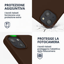 Carica l'immagine nel visualizzatore di Gallery, kwmobile Cover per iPhone 13 Custodia - Back Case per Smartphone in Silicone TPU - Protezione Gommata - cioccolato fonde
