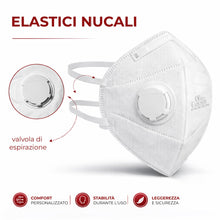 Carica l'immagine nel visualizzatore di Gallery, Mascherina FFP3 con valvola || Alta protezione respiratoria con elevata filtrazione || Confortevole ed ergonomica || Ide