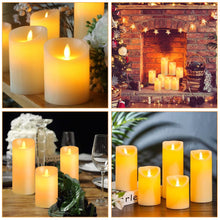 Carica l'immagine nel visualizzatore di Gallery, Flintronic Candele LED, 3 pezzi Candela a LED con Telecomando, 10/12.5/15CM Candele Senza Fiamma Tremolante con Telecoma
