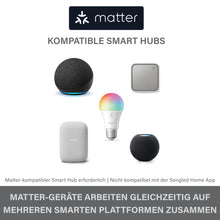 Carica l'immagine nel visualizzatore di Gallery, Lampadina LED smart Sengled (E27), abilitata per Matter i Alexa, multicolore, equivalente a 60 W, 800 LM, abbinamento istantaneo, compatibile con Matter richiesta, 2,4 GHz, Wi-Fi, confezione da 1