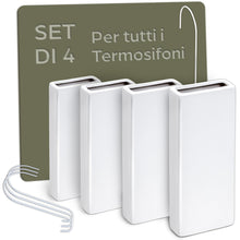 Carica l'immagine nel visualizzatore di Gallery, Praknu Set da 4 Umidificatori per Termosifoni in Ceramica – Porta Acqua