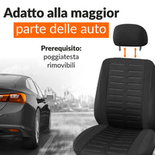 Carica l'immagine nel visualizzatore di Gallery, Upgrade4cars Coprisedile Singolo Lato Guida Nero Universale Accessori Auto