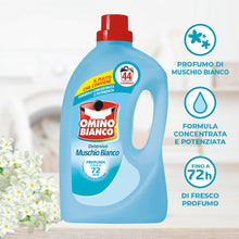 Carica l'immagine nel visualizzatore di Gallery, Omino Bianco Detersivo Lavatrice, Muschio Bianco, 132 Lavaggi, 1760 ml x 3