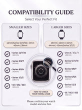 Carica l'immagine nel visualizzatore di Gallery, Confezione da 2 Cinturino di ricambio in metallo compatibile con Apple Watch