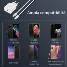 Carica l'immagine nel visualizzatore di Gallery, Caricabatterie per Sumsamg 25W, Caricatore USB C Rapido per Galaxy A35/5G A36/5G A26/5G A55 A54 A34 A35 A25 A16 A17 A15 
