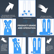 Carica l'immagine nel visualizzatore di Gallery, 10pcs tape ginocchio,kinesio taping ginocchio,nastro kinesiologico ginocchio Nero,Pretagliato/impermeabile/traspirante/i