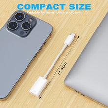 Carica l'immagine nel visualizzatore di Gallery, AXFEE Adattatore per cuffie USB C a light-ning da tipo C a light-ning, adattatore audio per i-Phone 15 i-Pad Air i-Pad M