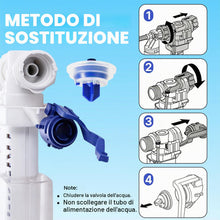 Carica l'immagine nel visualizzatore di Gallery, 3 pezzi Membrana di scarico per Geberi Impuls 380 o 360, Guarnizione diaframma di tenuta WC con scarico, Membrana di rie