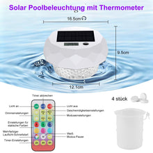 Carica l'immagine nel visualizzatore di Gallery, Termometro digitale a energia solare per piscina