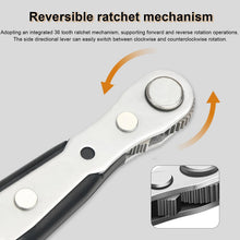 Carica l'immagine nel visualizzatore di Gallery, Cacciavite a Cricchetto 1/4" 110mm,Magnetico Reversibile, 36 Denti