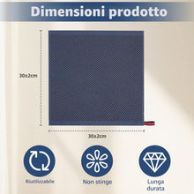 Carica l'immagine nel visualizzatore di Gallery, Carehabi Strofinacci Cucina Cotone 6 Pezzi 30x30cm Strofinacci Cucina Super Assorbenti Canovacci Cucina Cotone Riutilizz