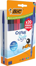 Carica l'immagine nel visualizzatore di Gallery, BIC Set Special Edition Penne a Sfera Cristal Soft Punta Media (1,2 mm) - Inchiostro di Colori Assortiti, Confezione da 20