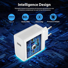 Carica l'immagine nel visualizzatore di Gallery, 80W Caricatore Rapido con Cavo USB C 2M per VIVO FlashCharge,