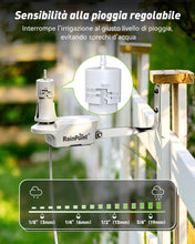 Carica l'immagine nel visualizzatore di Gallery, RAINPOINT Sensore pioggia per computer di irrigazione ITV156, spegnimento automatico della pioggia, per timer, irrigazio