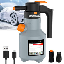 Carica l'immagine nel visualizzatore di Gallery, Pompa Irroratrice a Batteria 2L, Spruzzatore di Schiuma con 2 Ugelli, Spruzzatore di Schiuma Elettrico da 2300 mAh, per 