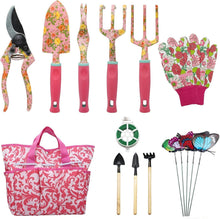 Carica l'immagine nel visualizzatore di Gallery, Set di Attrezzi da Giardinaggio, Kit Giardinaggio di Attrezzi Manuali da Floreale Giardino da 16 Pezzi, Regali da Giardinaggio per Donne e Uomini, Attrezzi da Giardinaggio per Impieghi Gravosi