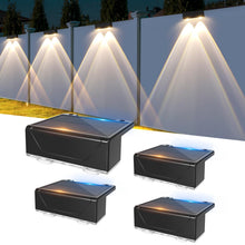 Carica l'immagine nel visualizzatore di Gallery, Liyade 4 Pezzi Lampade Solari da Esterno, 3 Temperature, IP65 Impermeabili