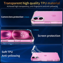 Carica l'immagine nel visualizzatore di Gallery, FLLAO 4 in 1 Cover per iPhone 16, Trasparente