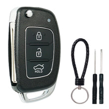 Carica l'immagine nel visualizzatore di Gallery, SUPALAND Guscio Chiave di Ricambio a 3 Tasti Per Telecomando Auto Con Lama Compatibile con Hyundai i10 i20 i40 ix20 ix30