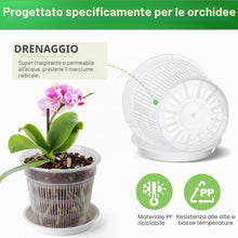 Carica l'immagine nel visualizzatore di Gallery, 8 vasi trasparenti per orchidee, 11/14/16/19 cm, in plastica